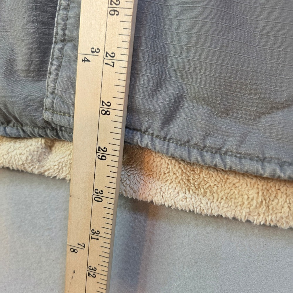 Levis Mens XL Grey Ripstop Sherpa Lined Utility Shirt Jacket Workwear Kays Place - Picture 8 of 9
